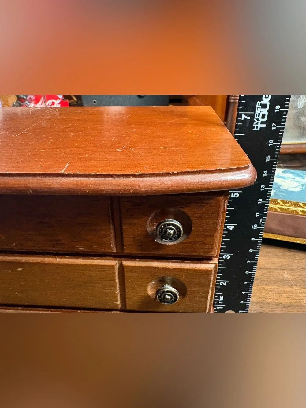 Vintage Wooden Jewelry Box